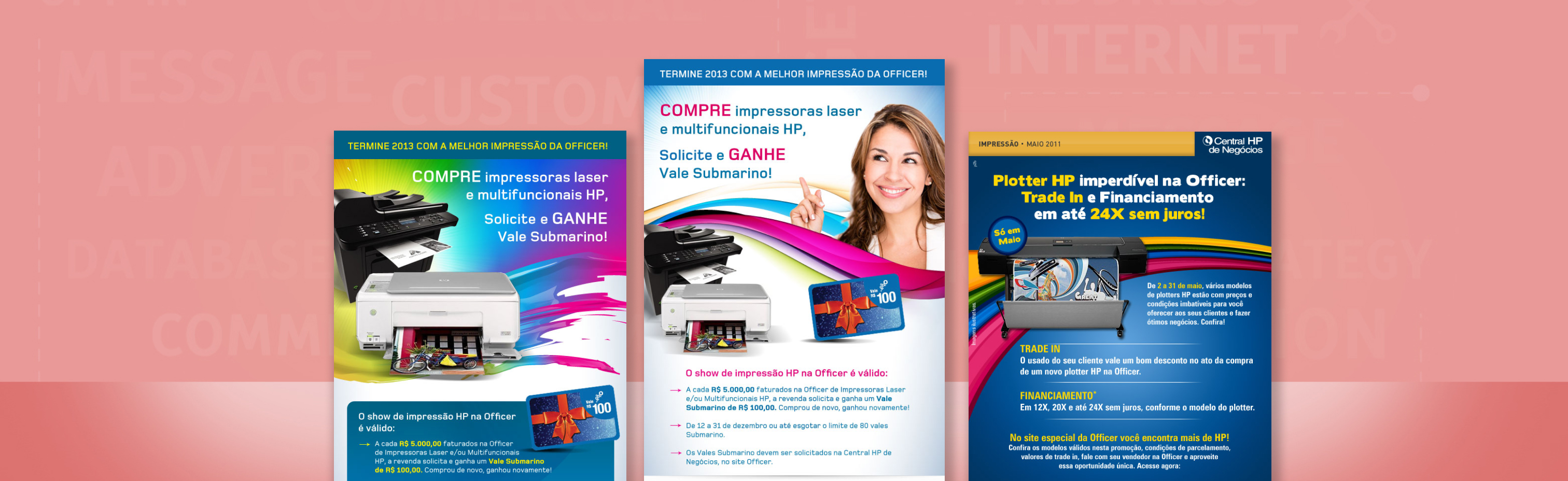 E-mail Marketing para venda de impressoras HP