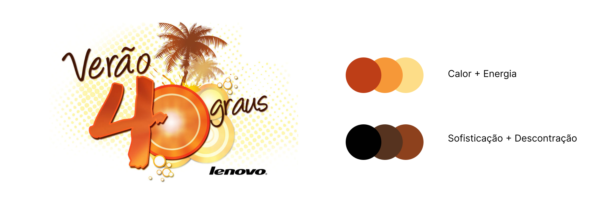 Logo para campanha Verão 40 graus Lenovo